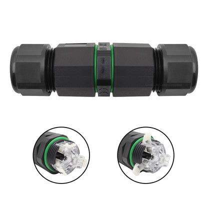 Waterproof IP68 Quick Connector 3 Terminal 3P L+N QCS2