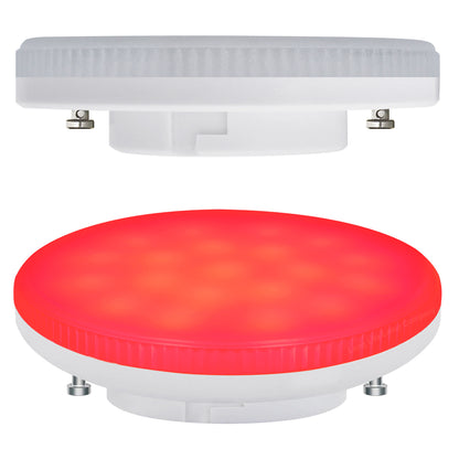 3W RED GX53 LED Light Bulb Replacement for CFL Round
