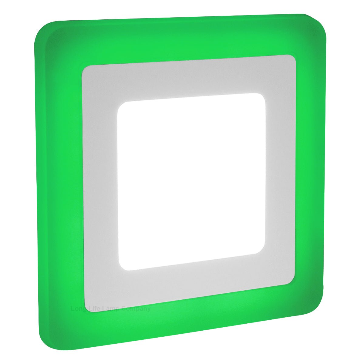 6w + 3w Square LED Ceiling Light Recessed Panel Dual Colour Cool White/Green - Energy Light Bulbs - Free delivery on all orders