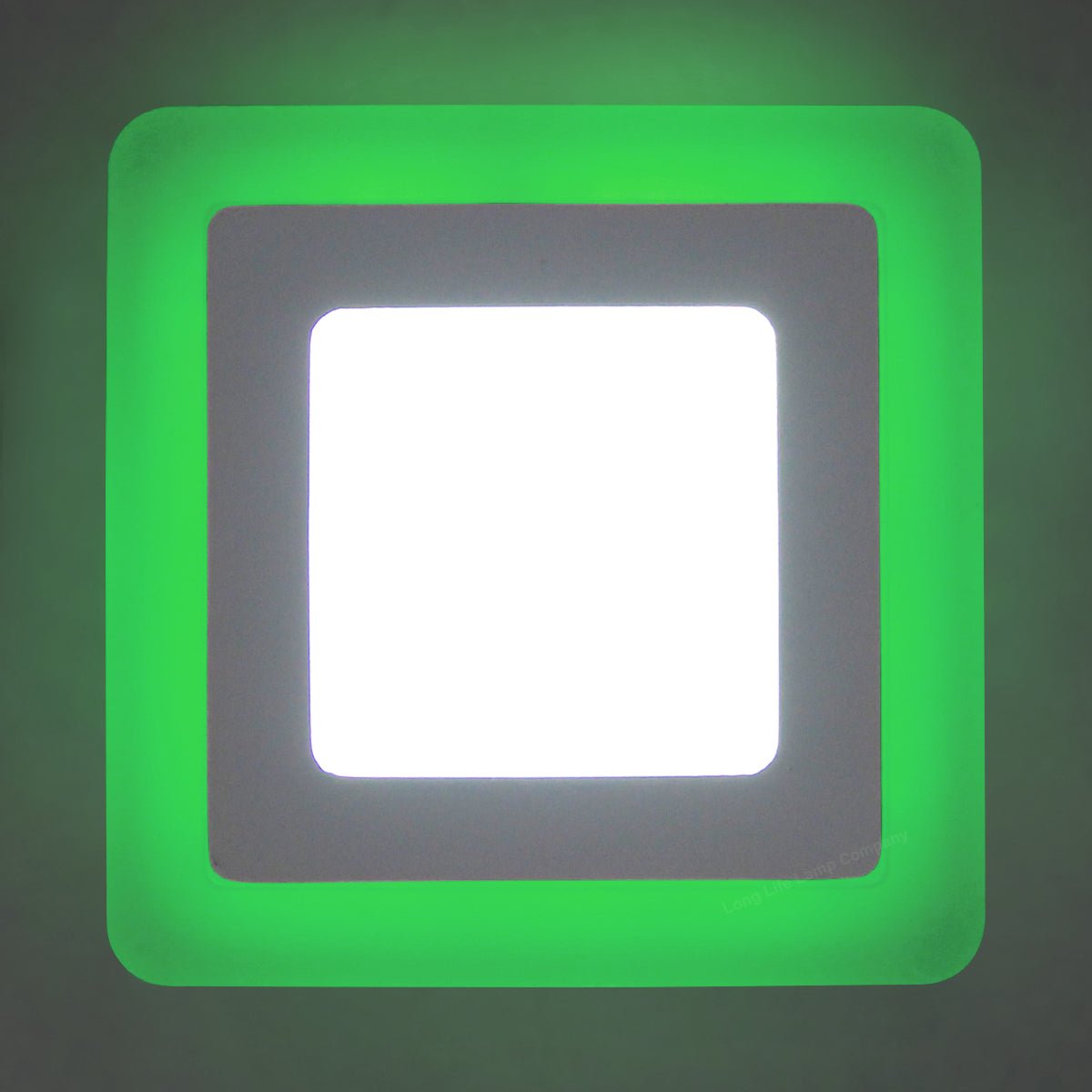 6w + 3w Square LED Ceiling Light Recessed Panel Dual Colour Cool White/Green - Energy Light Bulbs - Free delivery on all orders