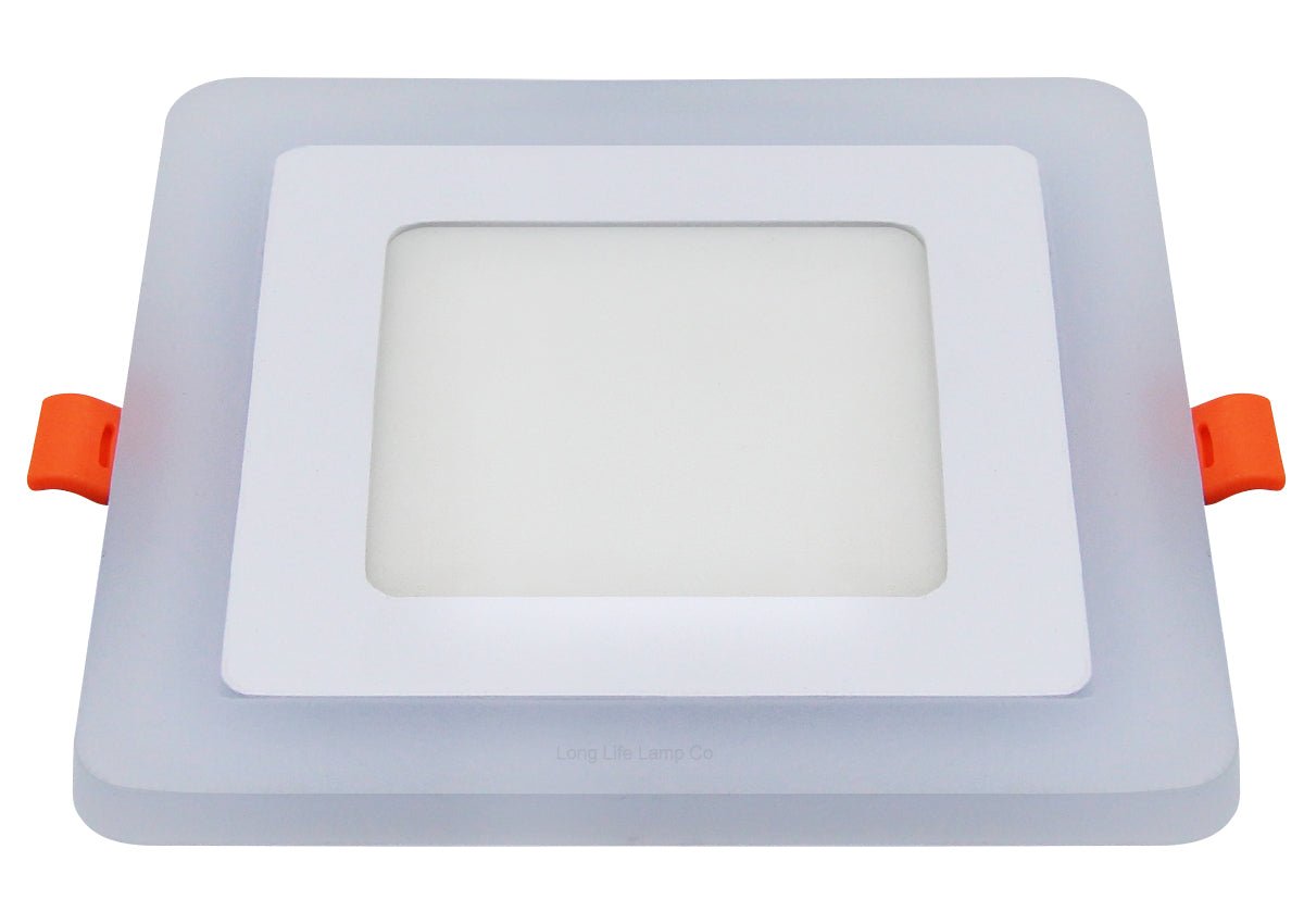 6w + 3w Square LED Ceiling Light Recessed Panel Dual Colour Cool White/Green - Energy Light Bulbs - Free delivery on all orders