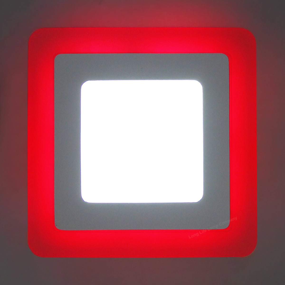 6w + 3w Square LED Ceiling Light Recessed Panel Dual Colour Cool White/Red - Energy Light Bulbs - Free delivery on all orders