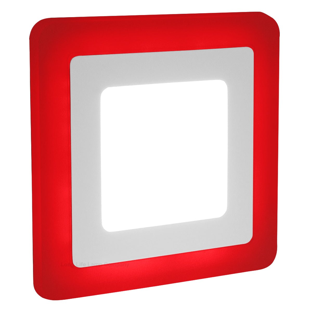 6w + 3w Square LED Ceiling Light Recessed Panel Dual Colour Cool White/Red - Energy Light Bulbs - Free delivery on all orders