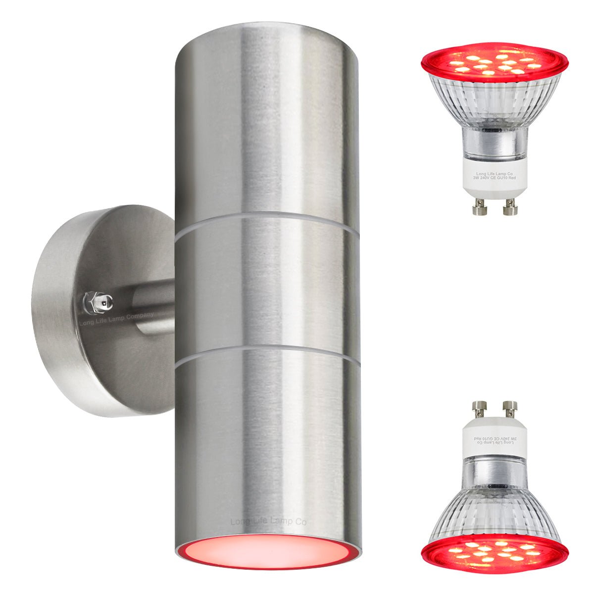 6w Coloured LED Twin Wall Light Red, Green , Blue - Energy Light Bulbs - Free delivery on all orders
