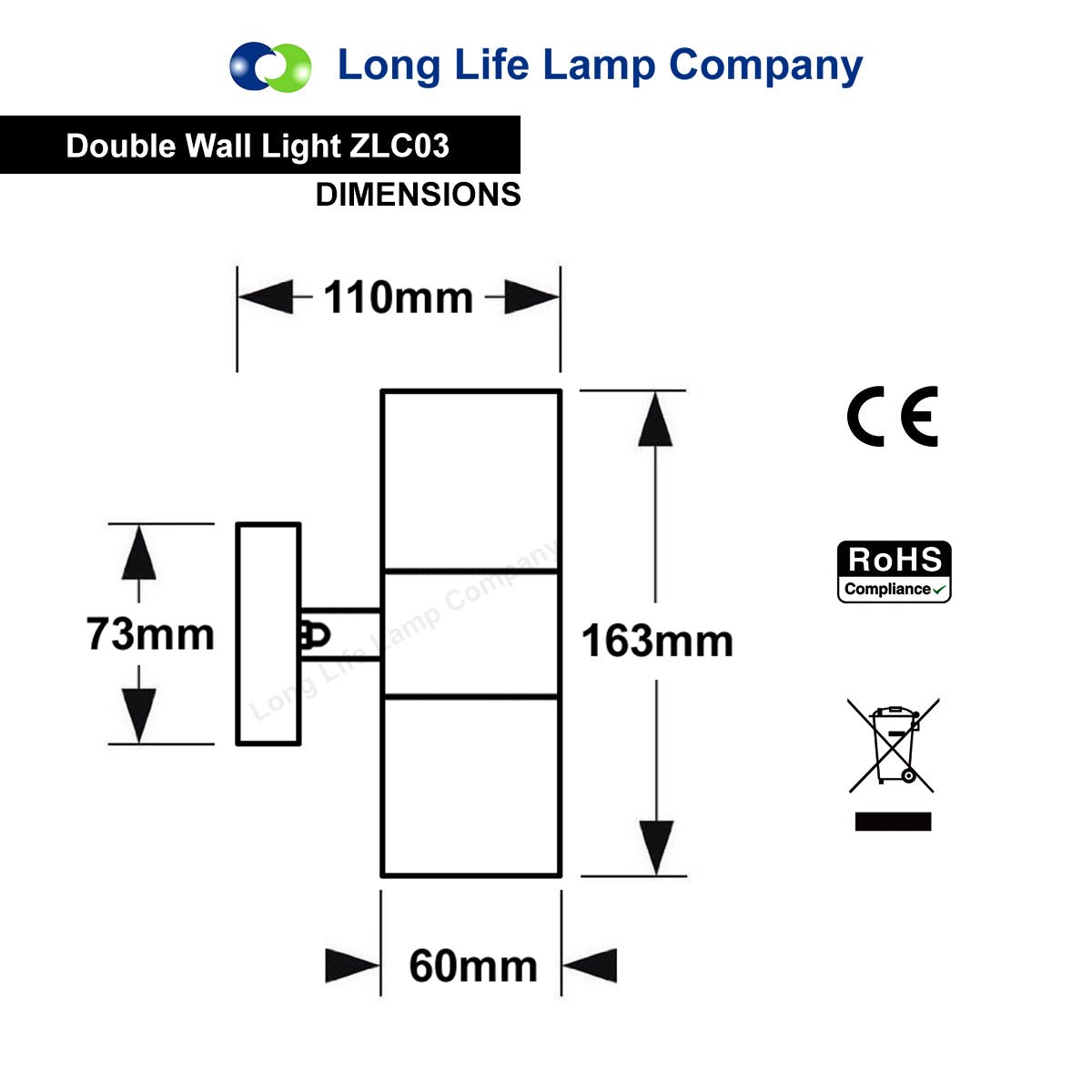 6w Coloured LED Twin Wall Light Red, Green , Blue - Energy Light Bulbs - Free delivery on all orders