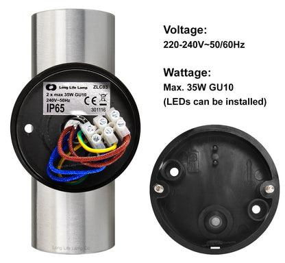 6w Coloured LED Twin Wall Light Red, Green , Blue - Energy Light Bulbs - Free delivery on all orders