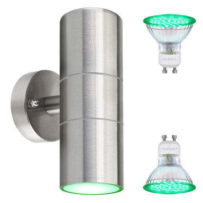 6w Coloured LED Twin Wall Light Red, Green , Blue - Energy Light Bulbs - Free delivery on all orders