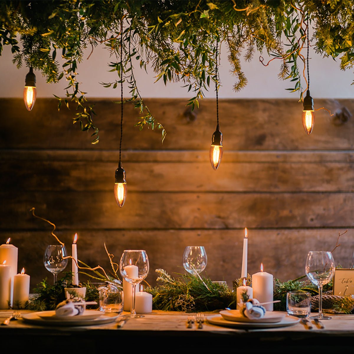 6w Dimmable LED Candle B22 Filament Light Bulb Bayonet Cap Amber Glass - Energy Light Bulbs - Free delivery on all orders
