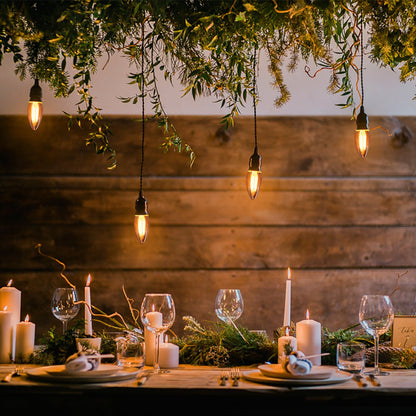 6w Dimmable LED Candle B22 Filament Light Bulb Bayonet Cap Amber Glass - Energy Light Bulbs - Free delivery on all orders