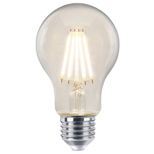 6W LED Filament A60 Light Bulb 4000k E27 Clear Glass 2 or 4 or 6 or 10 Pack