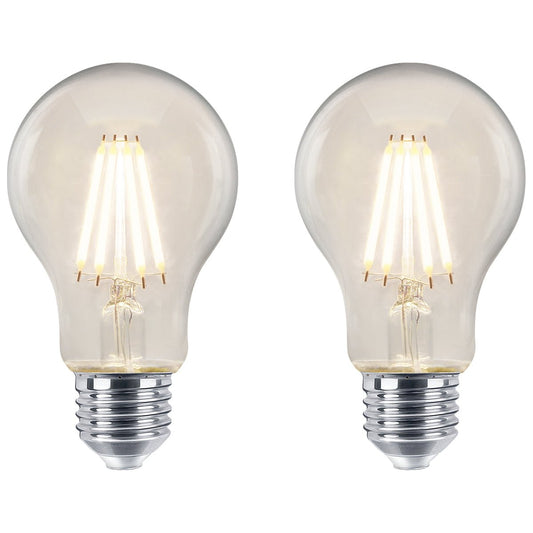 6W LED Filament A60 Light Bulb 4000k E27 Clear Glass 2 or 4 or 6 or 10 Pack - Energy Light Bulbs - Free delivery on all orders