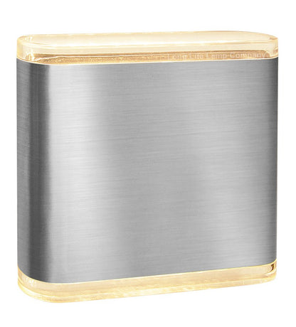 6W LED Outdoor Double Wall Light Warm White Stainless Steel IP54 ZLC331WW - Free delivery on all orders