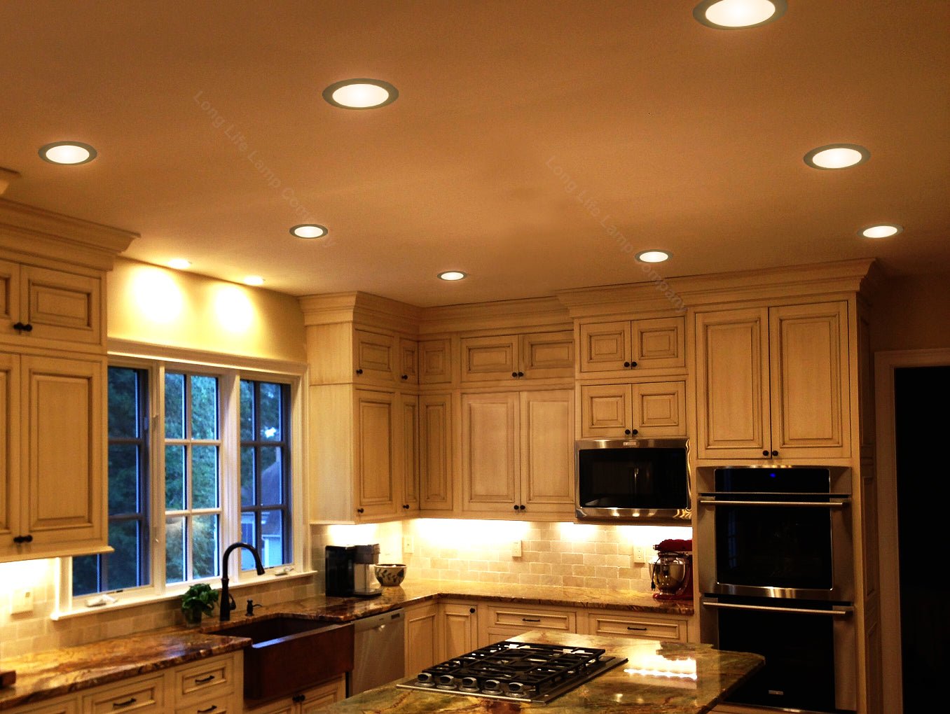 6w LED Round Recessed Ceiling Flat Panel Ultra Slim Warm White - Energy Light Bulbs - Free delivery on all orders