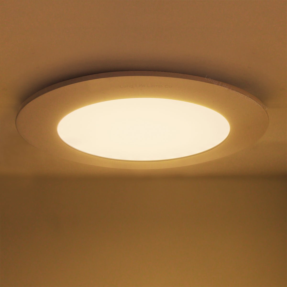 6w LED Round Recessed Ceiling Flat Panel Ultra Slim Warm White - Energy Light Bulbs - Free delivery on all orders