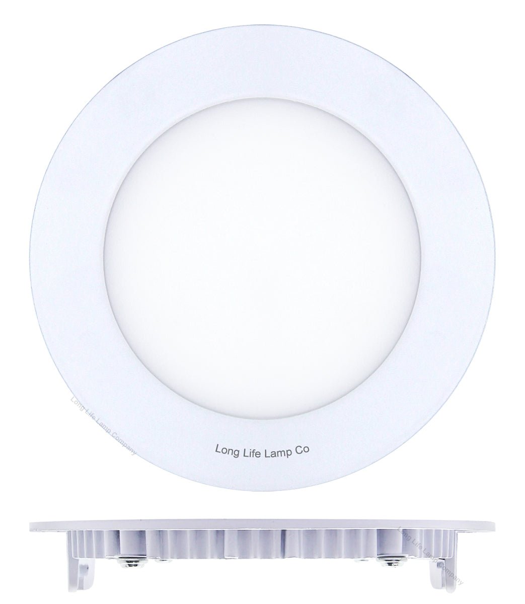 6w LED Round Recessed Ceiling Flat Panel Ultra Slim Warm White - Energy Light Bulbs - Free delivery on all orders