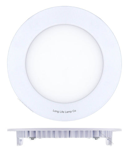 6w LED Round Recessed Ceiling Flat Panel Ultra Slim Warm White - Energy Light Bulbs - Free delivery on all orders