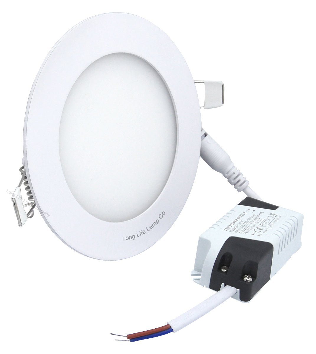 6w LED Round Recessed Ceiling Flat Panel Ultra Slim Warm White - Energy Light Bulbs - Free delivery on all orders