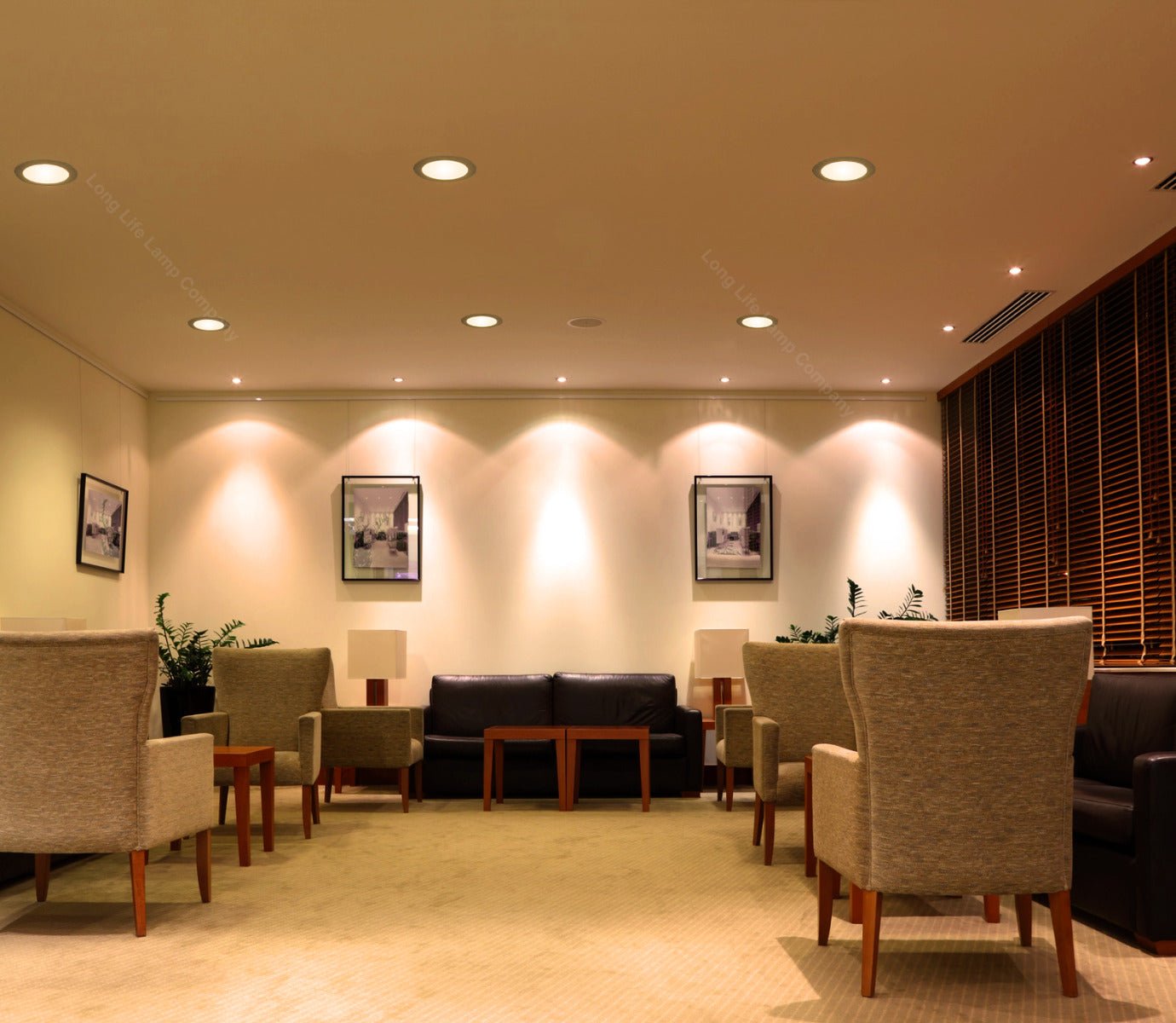 6w LED Round Recessed Ceiling Flat Panel Ultra Slim Warm White - Energy Light Bulbs - Free delivery on all orders
