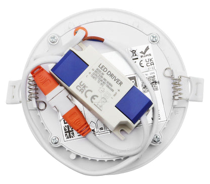 6w LED Round Recessed Ceiling Panel Ultra slim 6500K - Energy Light Bulbs - Free delivery on all orders