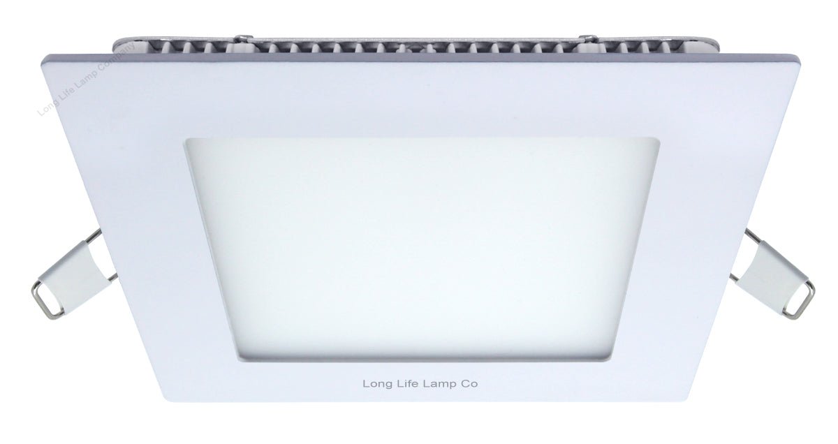 6w LED Square Recessed Ceiling Panel Cool White 6500k - Energy Light Bulbs - Free delivery on all orders