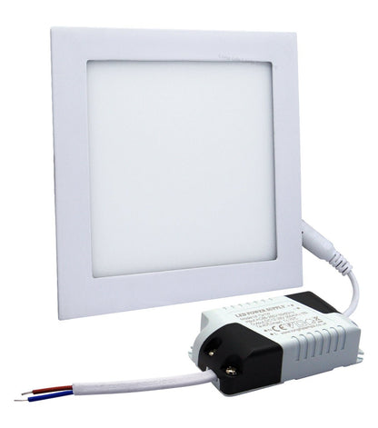 6w LED Square Recessed Ceiling Panel Cool White 6500k - Energy Light Bulbs - Free delivery on all orders