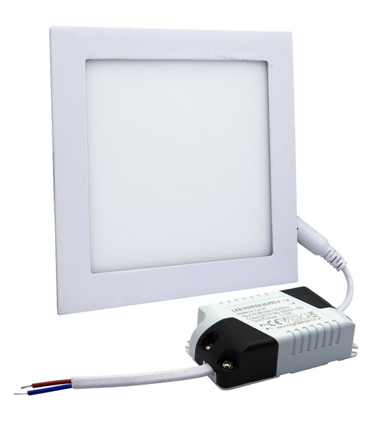 6w LED Square Recessed Ceiling Panel Cool White 6500k - Energy Light Bulbs - Free delivery on all orders
