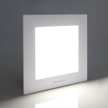 6w LED Square Recessed Ceiling Panel Cool White 6500k - Energy Light Bulbs - Free delivery on all orders