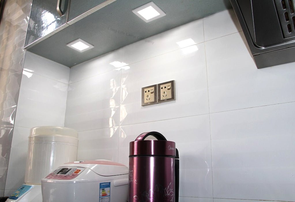 6w LED Square Recessed Ceiling Panel Cool White 6500k - Energy Light Bulbs - Free delivery on all orders
