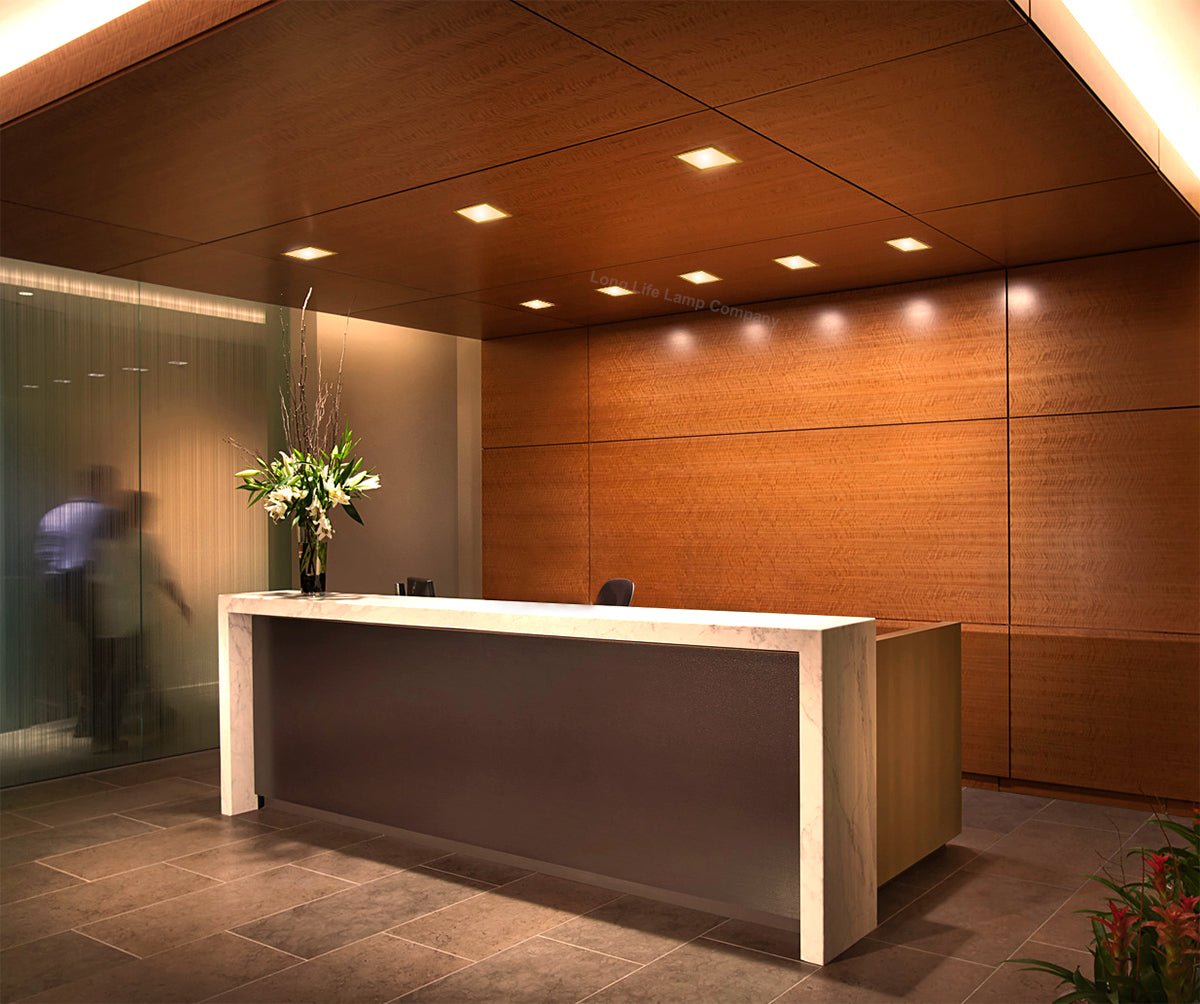 6w LED Square Recessed Ceiling Panel Warm White 3000K - Energy Light Bulbs - Free delivery on all orders