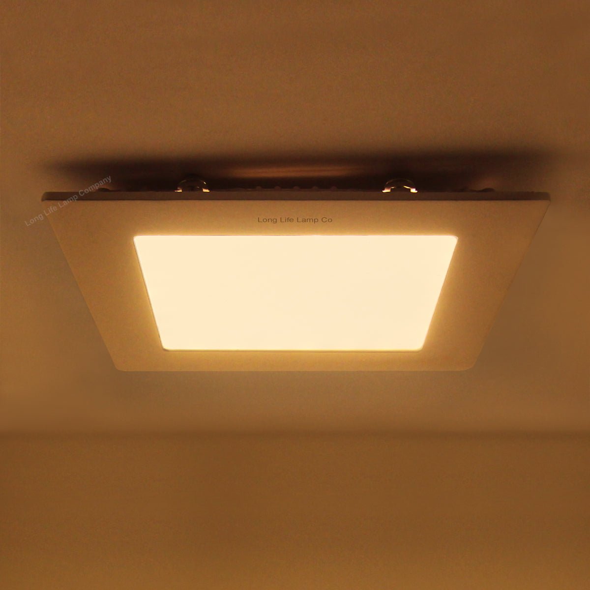 6w LED Square Recessed Ceiling Panel Warm White 3000K - Energy Light Bulbs - Free delivery on all orders