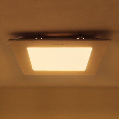6w LED Square Recessed Ceiling Panel Warm White 3000K - Energy Light Bulbs - Free delivery on all orders