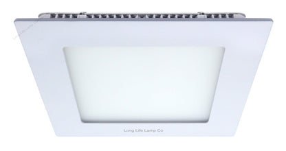 6w LED Square Recessed Ceiling Panel Warm White 3000K - Energy Light Bulbs - Free delivery on all orders