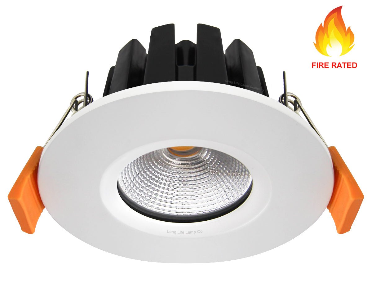 6w Modern LED Recessed Fire Rated Ceiling Down Light IP65 Warm White 3000k - Energy Light Bulbs - Free delivery on all orders