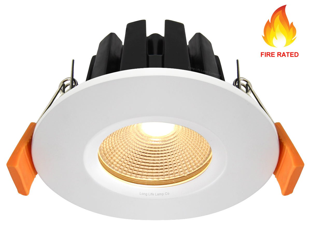 6w Modern LED Recessed Fire Rated Ceiling Down Light IP65 Warm White 3000k - Energy Light Bulbs - Free delivery on all orders