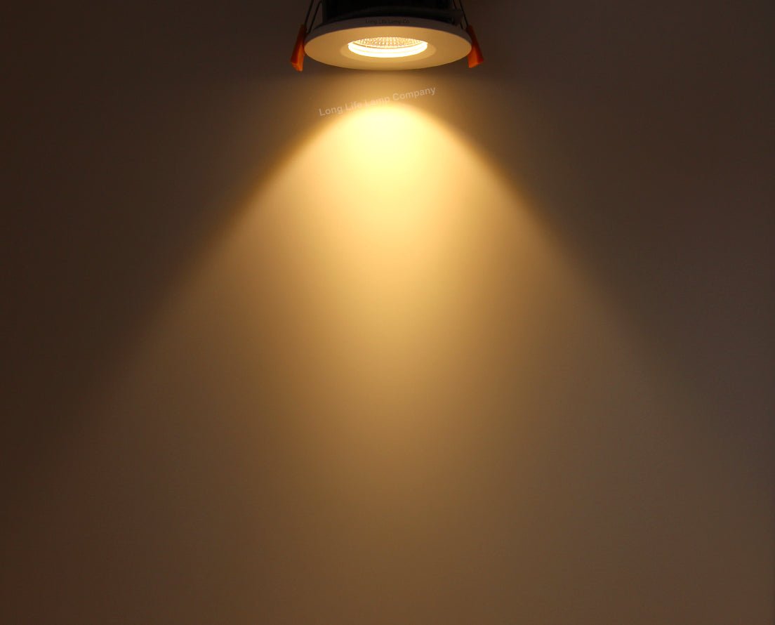 6w Modern LED Recessed Fire Rated Ceiling Down Light IP65 Warm White 3000k - Energy Light Bulbs - Free delivery on all orders