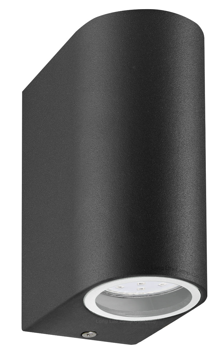 6w Red,Green, Blue Coloured LED Up Down Wall Light Black Body - Energy Light Bulbs - Free delivery on all orders