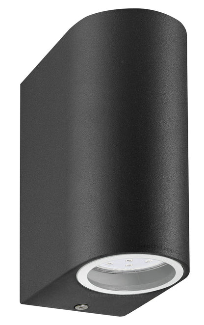 6w Red,Green, Blue Coloured LED Up Down Wall Light Black Body - Energy Light Bulbs - Free delivery on all orders