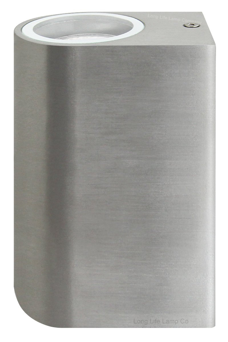 6w Red,Green, Blue Coloured Stainled Steel Wall Light - Energy Light Bulbs - Free delivery on all orders