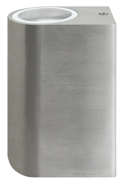 6w Red,Green, Blue Coloured Stainled Steel Wall Light - Energy Light Bulbs - Free delivery on all orders