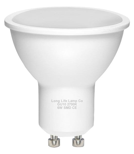 6w SMD LED GU10 50w brightness warm white - Energy Light Bulbs - Free delivery on all orders