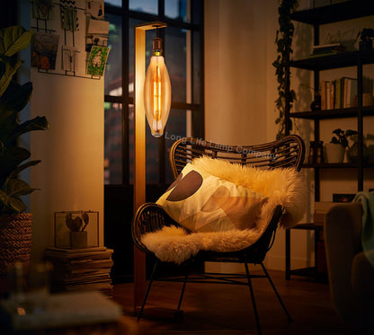 6w Tubular Antique Vintage LED Dimmable E27 Smoked Glass - Energy Light Bulbs - Free delivery on all orders