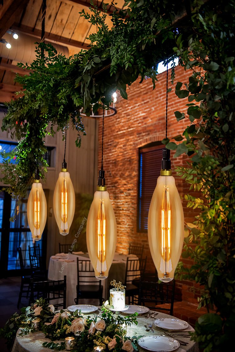 6w Tubular Antique Vintage LED Dimmable E27 Smoked Glass - Energy Light Bulbs - Free delivery on all orders