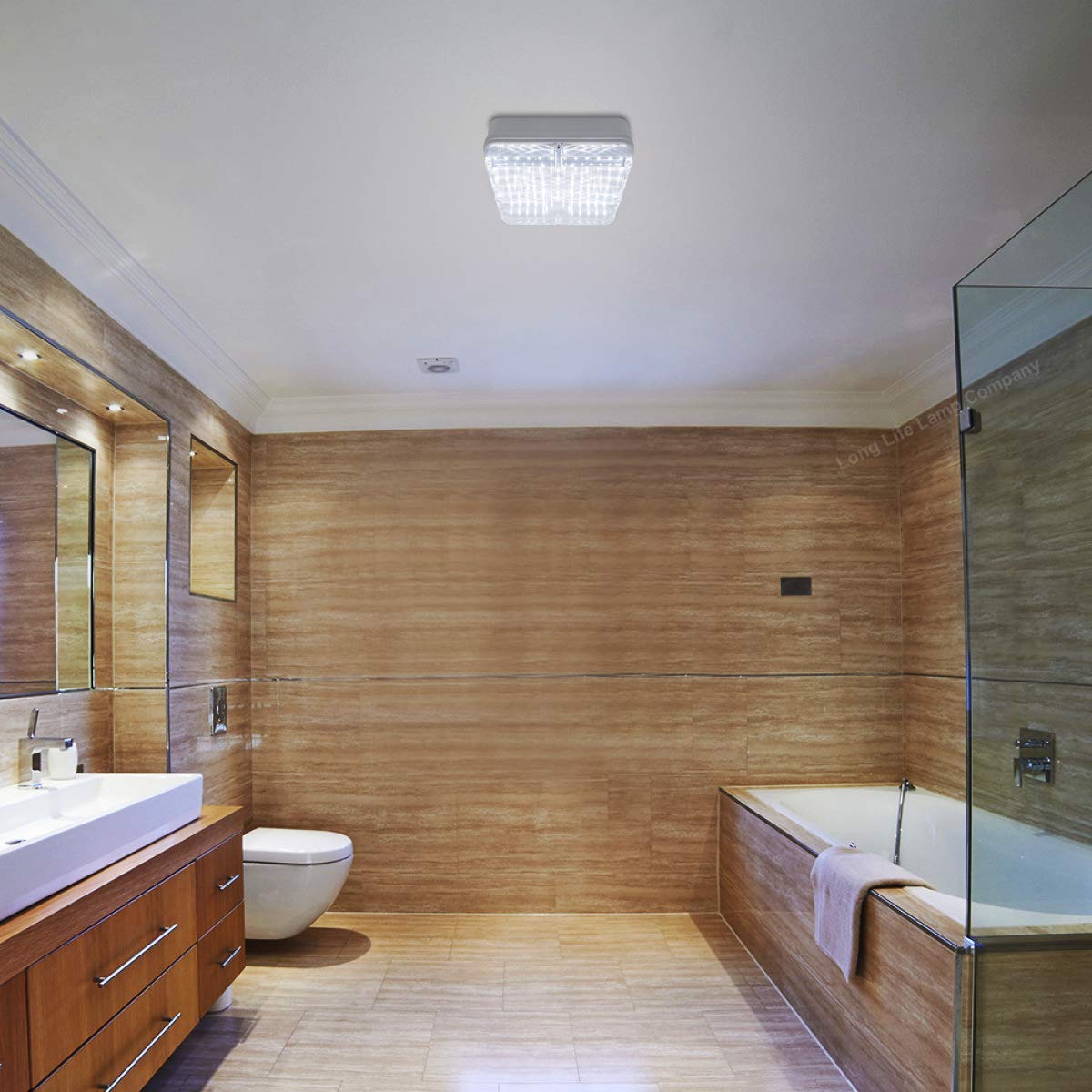 18w Square LED Ceiling Flush Mount Light IP65 6500k Bright Daylight - Free delivery on all orders