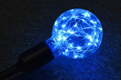 1w E27 LED Globe Decorative Light Bulb Blue G95 - Free delivery on all orders