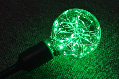 1w E27 LED Globe Decorative Light Bulb Green G95 - Free delivery on all orders