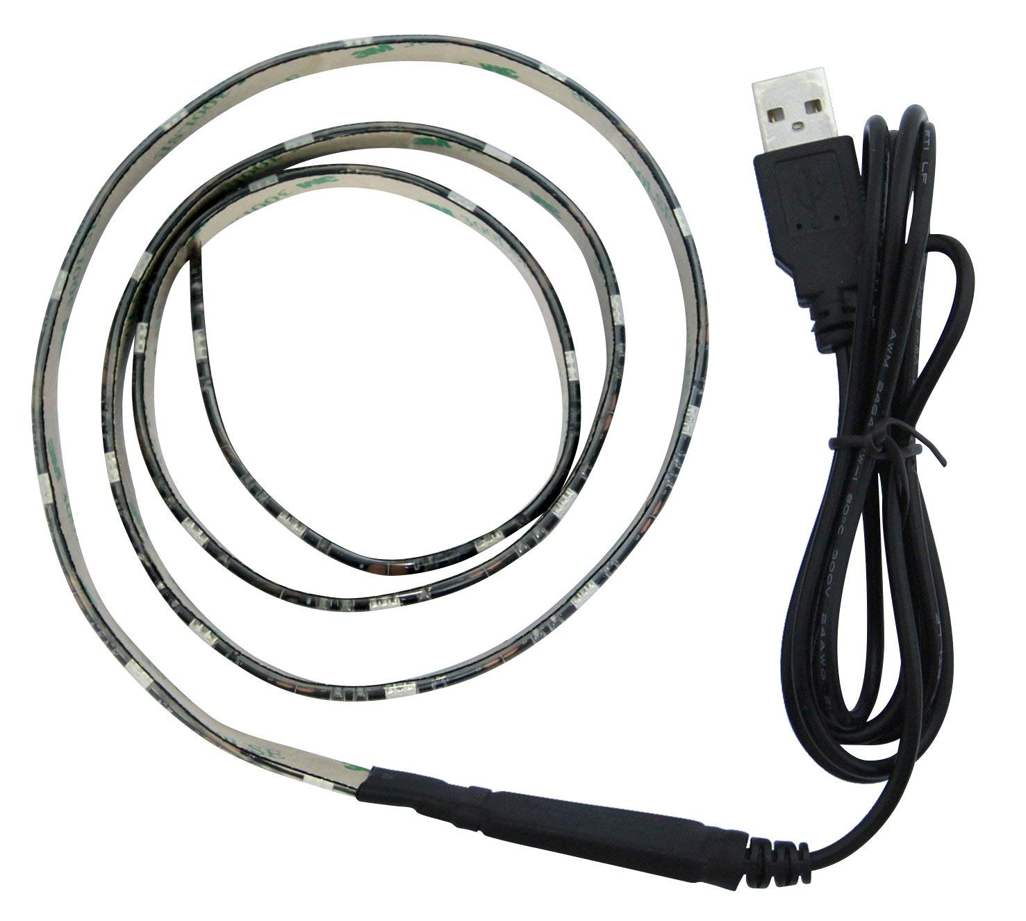 90cm RGB LED USB Strip Light Remote TV Monitor 5V 6.5W Mood - Free delivery on all orders