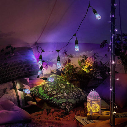 1w E27 ST58 LED RGB Fairy String Filament Light Bulb