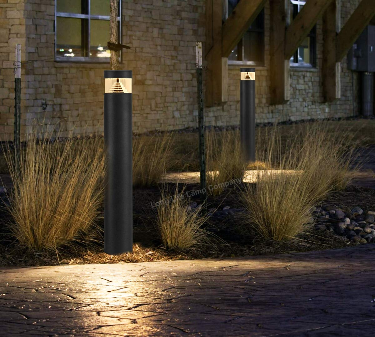 3w Black LED Bollard Post Ground Spike Light Warm White