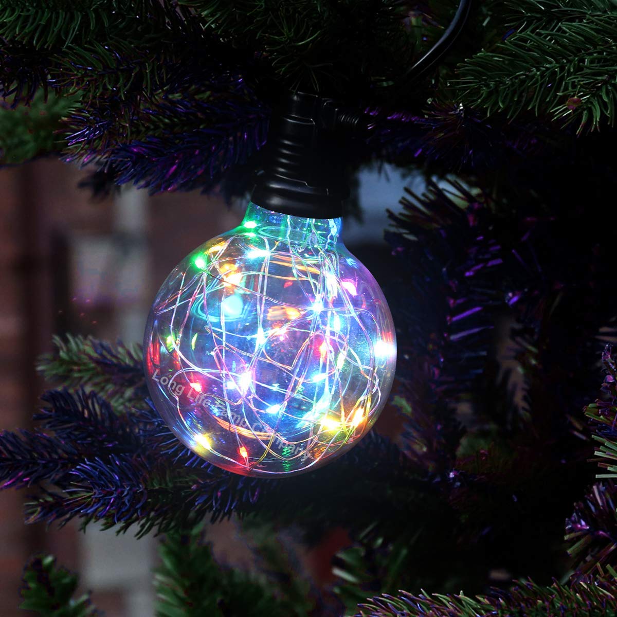 1w E27 LED Globe Decorative Light Bulb RGB G95 - Free delivery on all orders