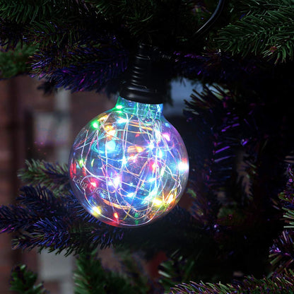 1w E27 LED Globe Decorative Light Bulb RGB G95 - Free delivery on all orders